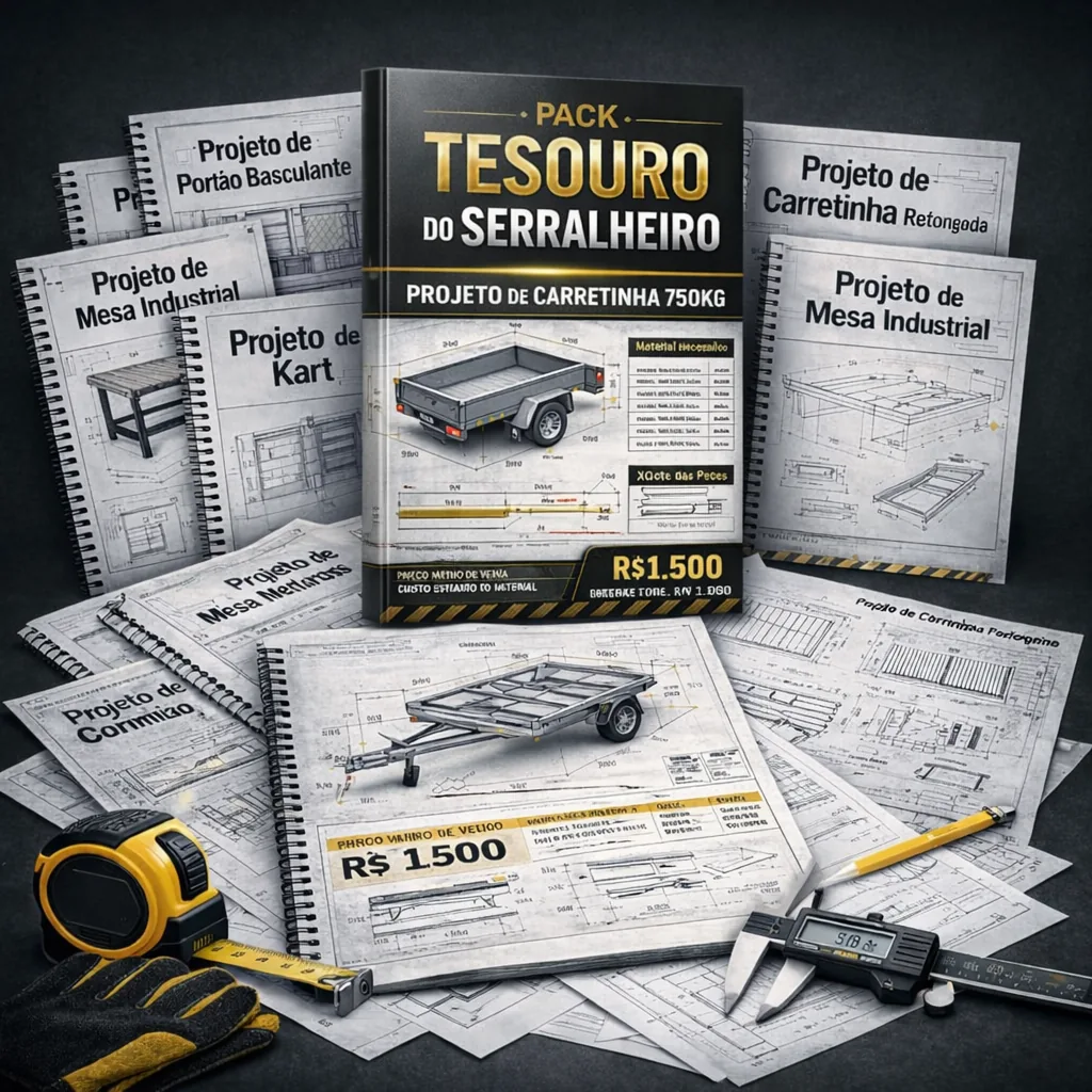 Pack Tesouro do Serralheiro - Projetos prontos